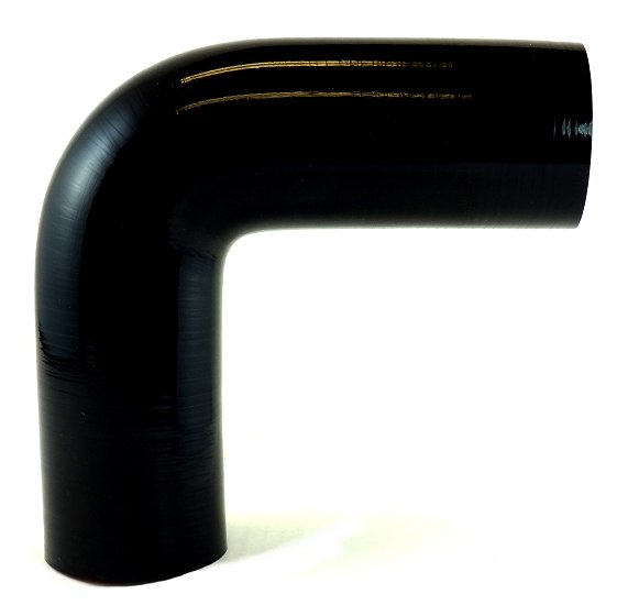 Silicone Elbow 2 Id X 90 Degree Gloss Black Intake Hoses 4298