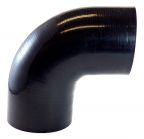 Silicone Elbow 4.5" ID X 90 Degree - Gloss Black