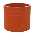 Silicone Sleeve 3" ID X 3" Long - Matte Red - Aramid 500 Degree