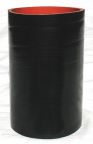 Silicone Sleeve 3.5" ID X 6" Long - Gloss Black
