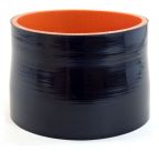 Silicone Reducing Sleeve 4" ID to 3.75" ID - Gloss Black